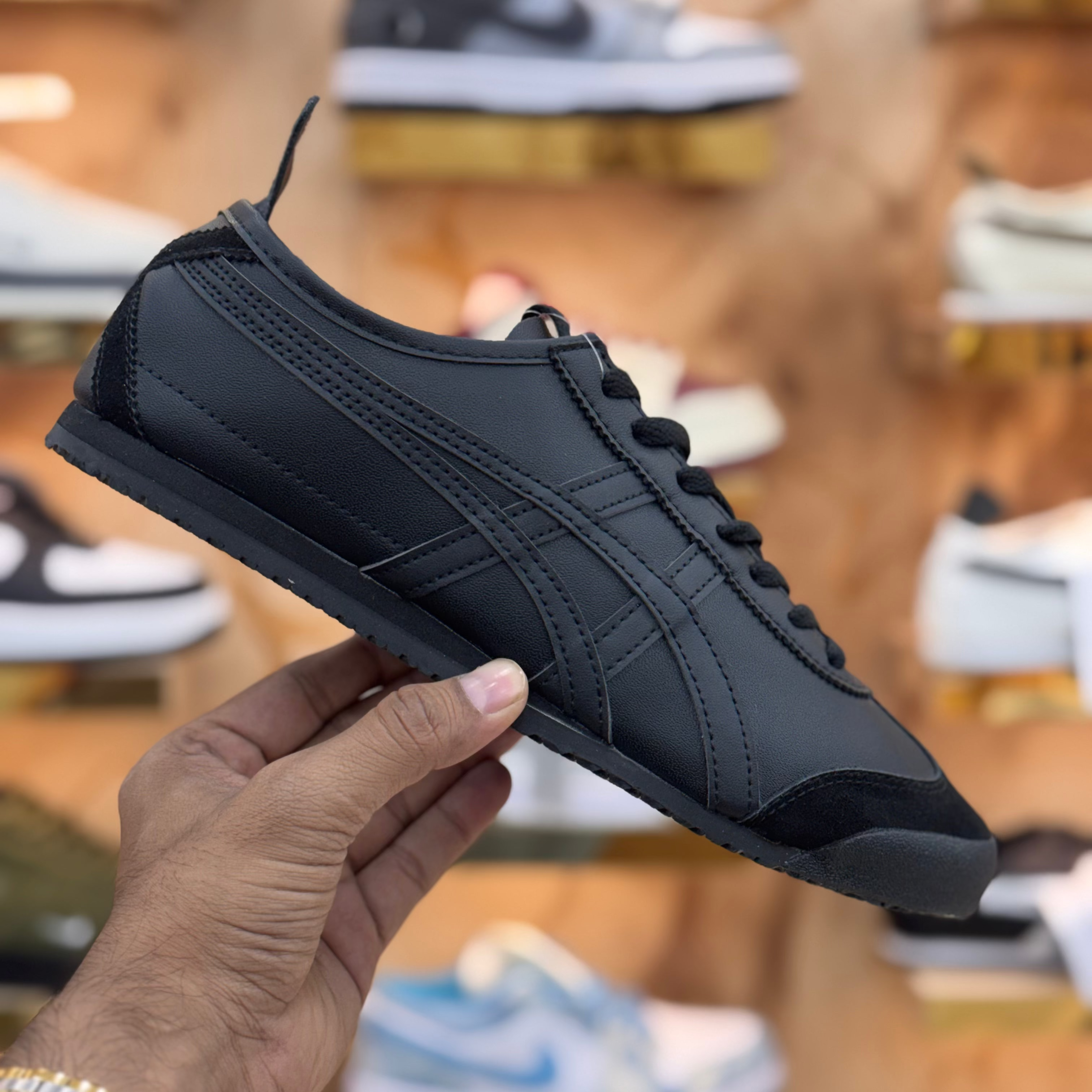 Onitsuka Tiger Triple Black Premium Quality (Dot PErefect)