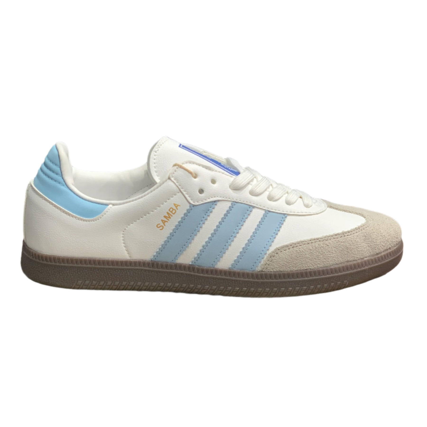 Adidas Samba OG Cloud White Sky Blue Premium Quality(Dot Perfect)