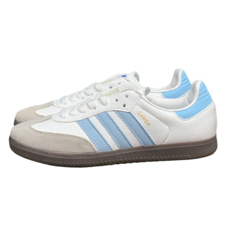 Adidas Samba OG Cloud White Sky Blue Premium Quality(Dot Perfect)