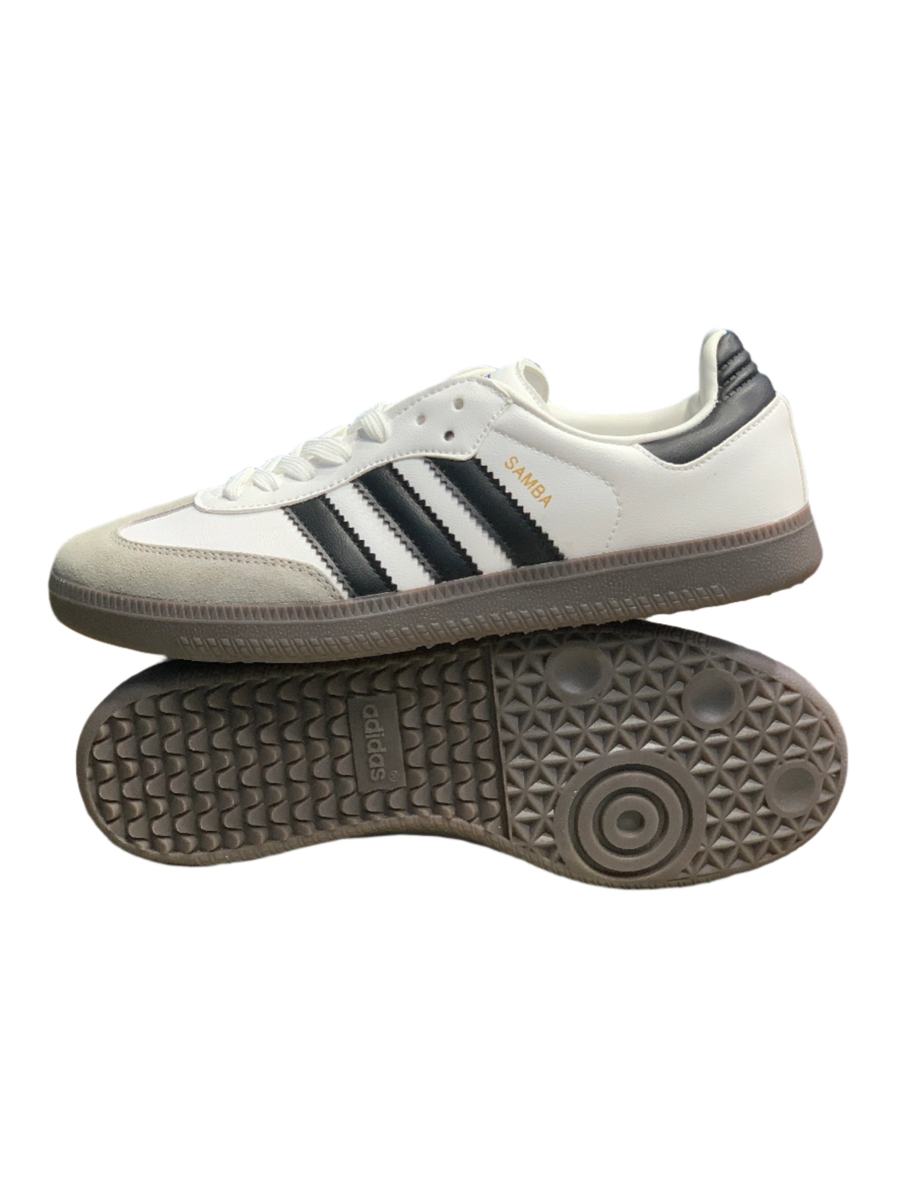 Adidas Samba OG White Black Gray Sole Premium Quality(Dot Perfect)