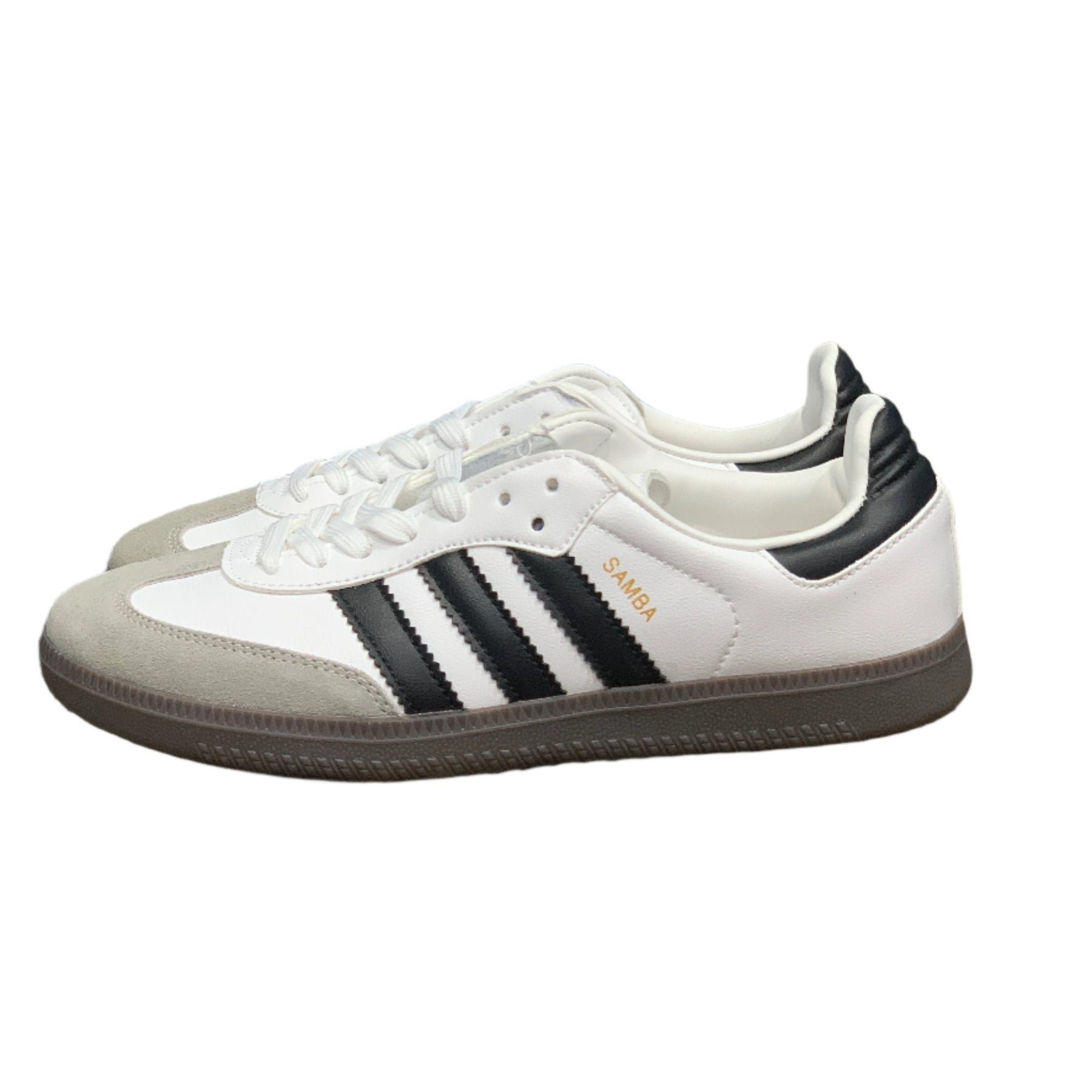 Adidas Samba OG White Black Gray Sole Premium Quality(Dot Perfect)