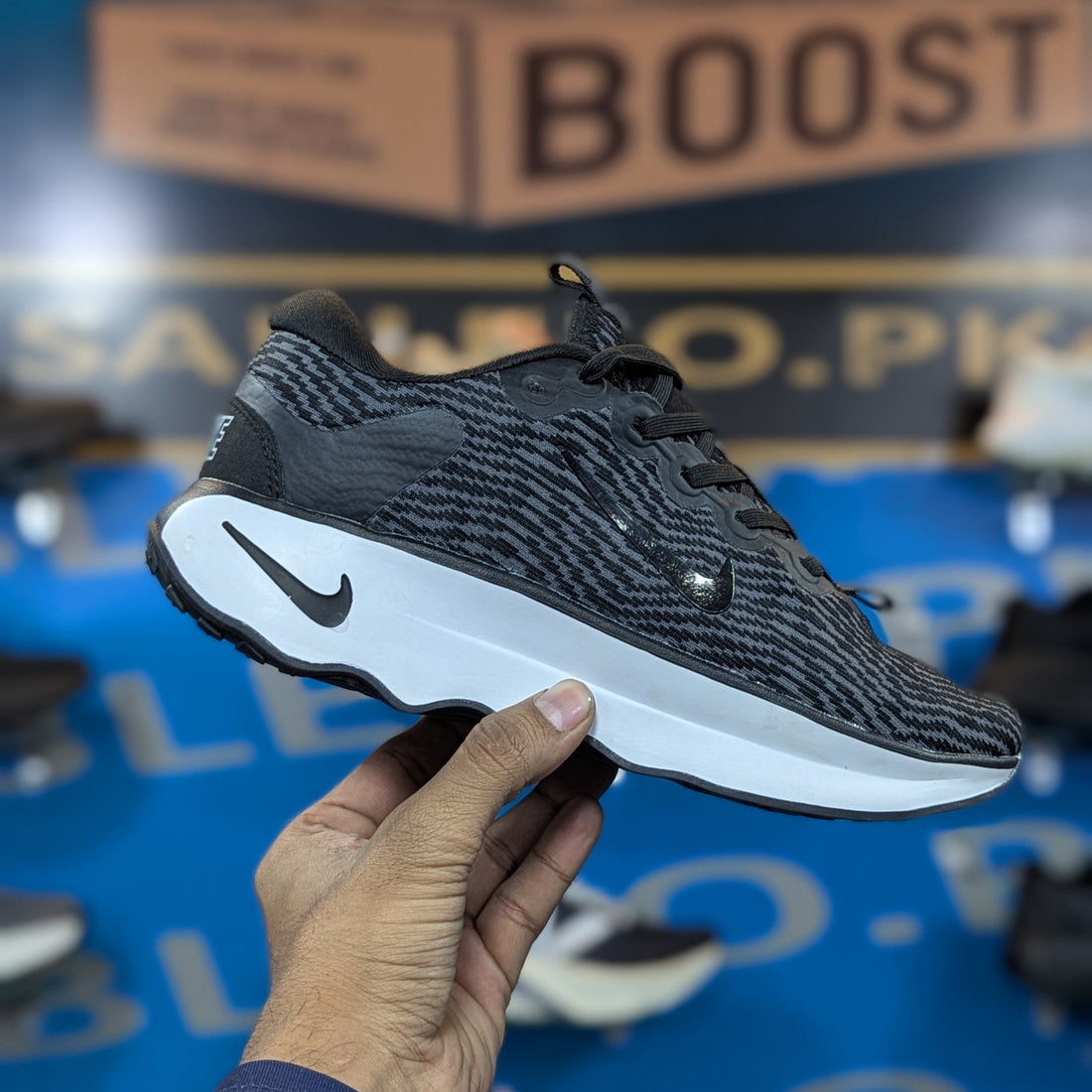 Nike Motiva Black White Premium Quality (Dot Perfect)