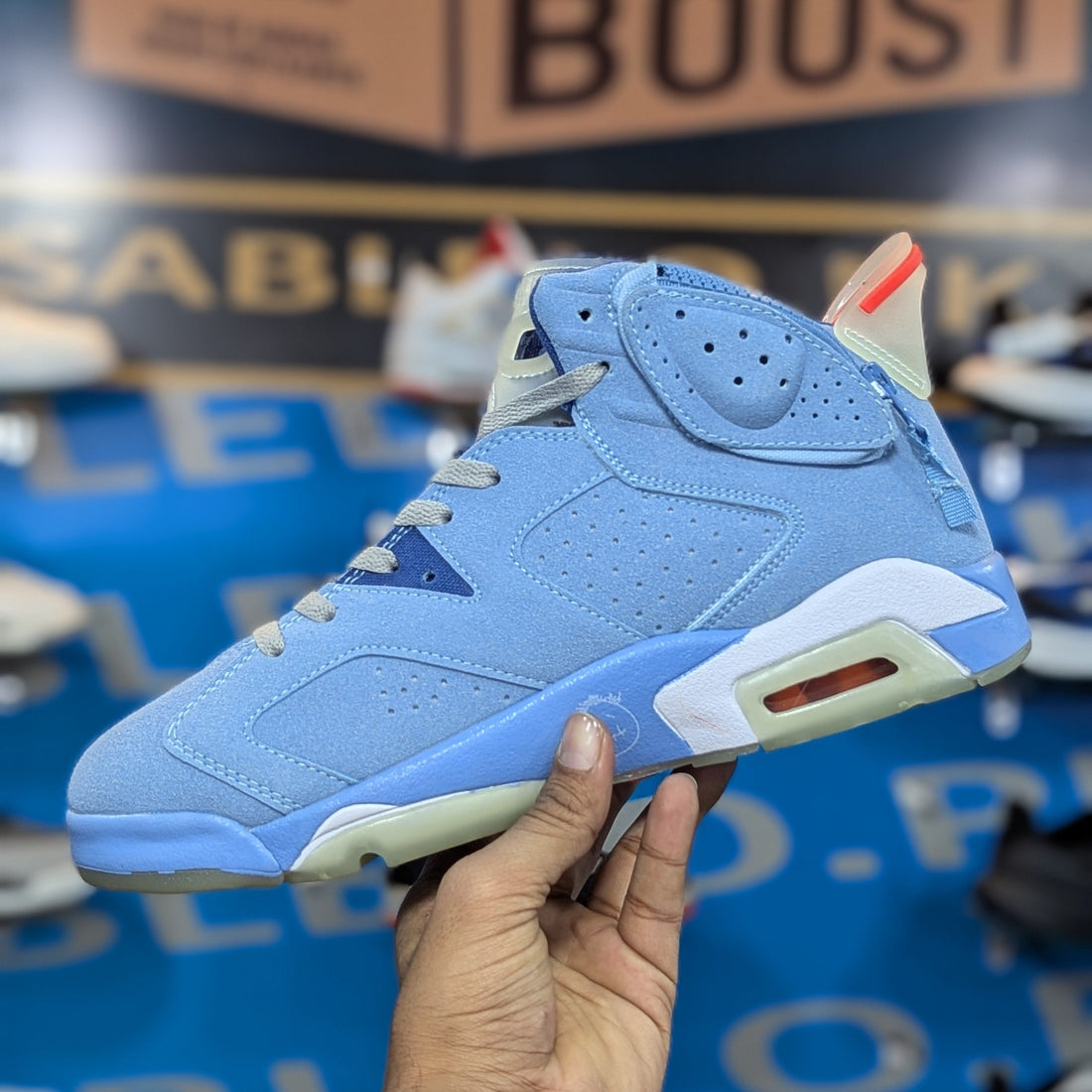 Nike Jordan 6 Blue Premium Quality (Dot Perfect)