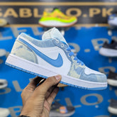 Nike Air Jordan 1 Low Washed Denim Blue Premium Quality (Dot Perfect)