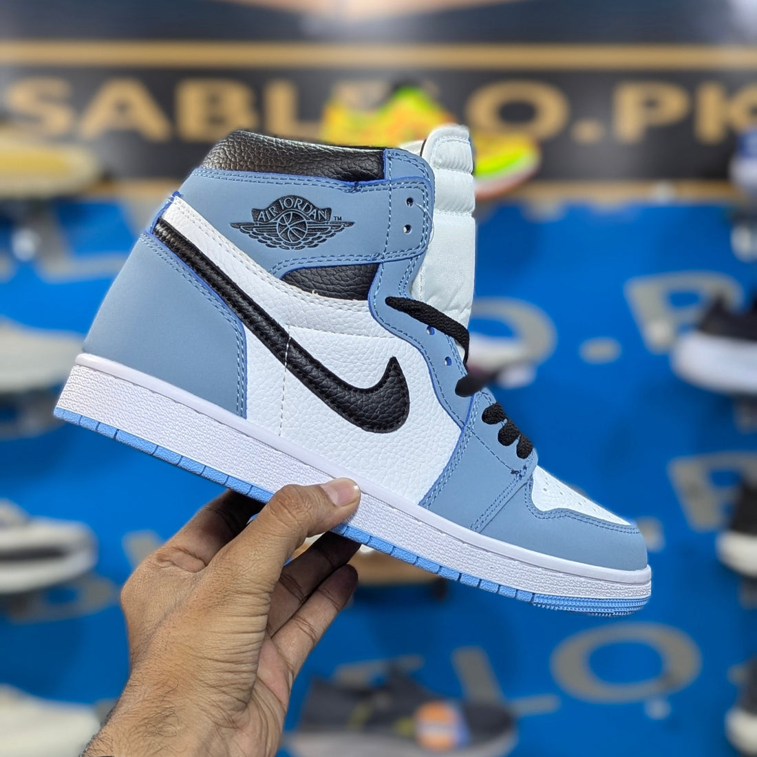 Air Jordan 1 Retro High OG University Blue Premium Quality (Dot Perfect)