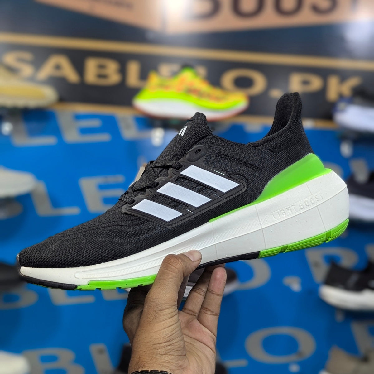 Adidas Ultraboost 23 Black Neon Premium Quality (Dot Perfect)