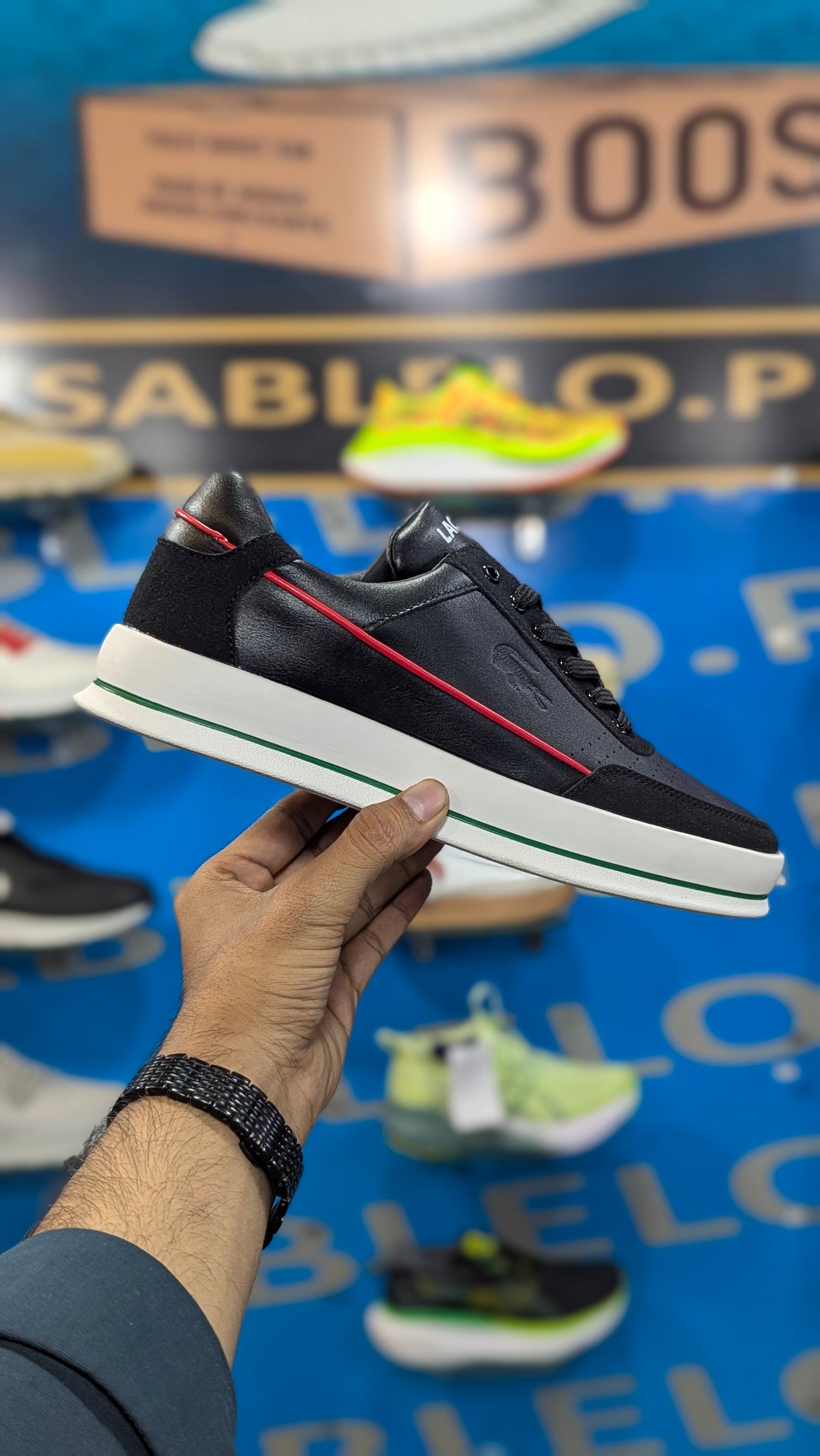 Lacosste Trainers Black- Premium batch