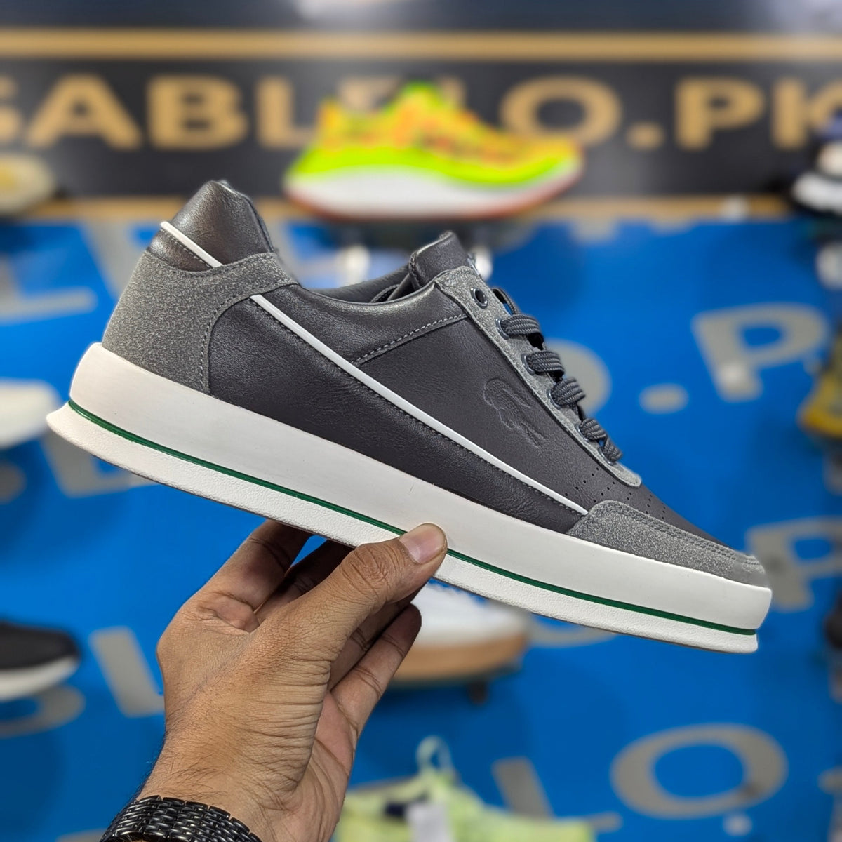 Lacosste Trainers Grey- Premium batch