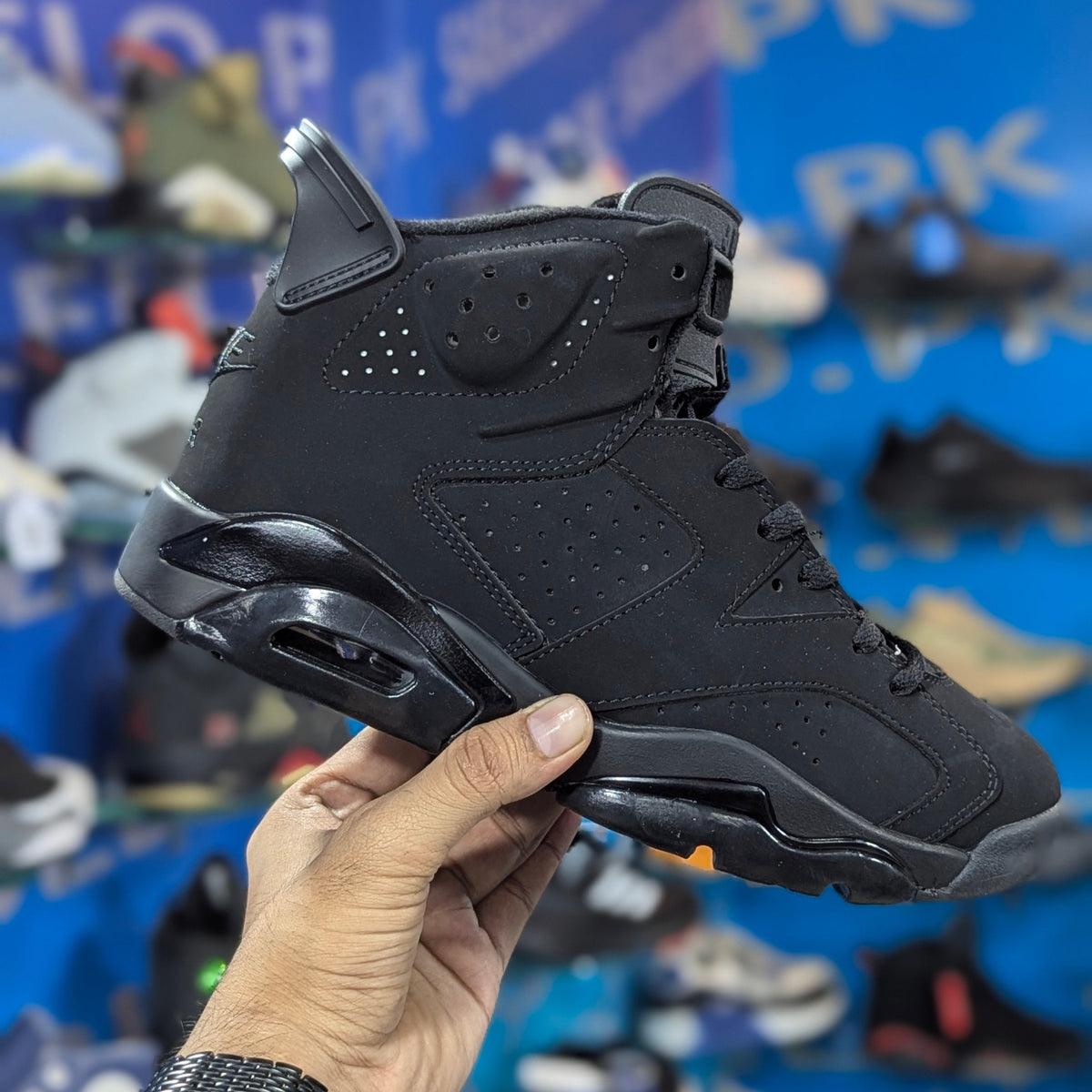 Nike Air Jordan 6 Triple Black Premium Quality (Dot Perfect)