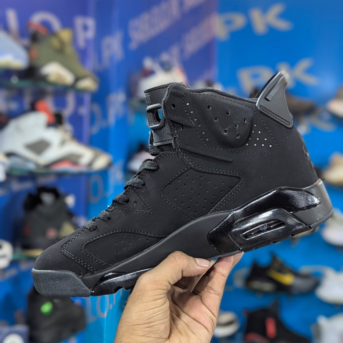 Nike Air Jordan 6 Triple Black Premium Quality (Dot Perfect)