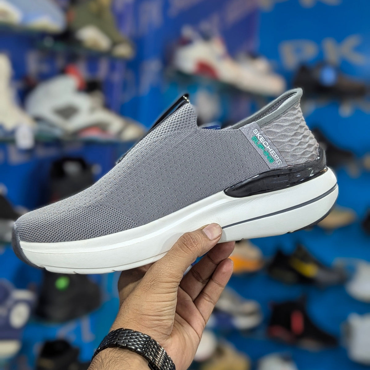 Skechers Hyper Burst Slip Ins Grey