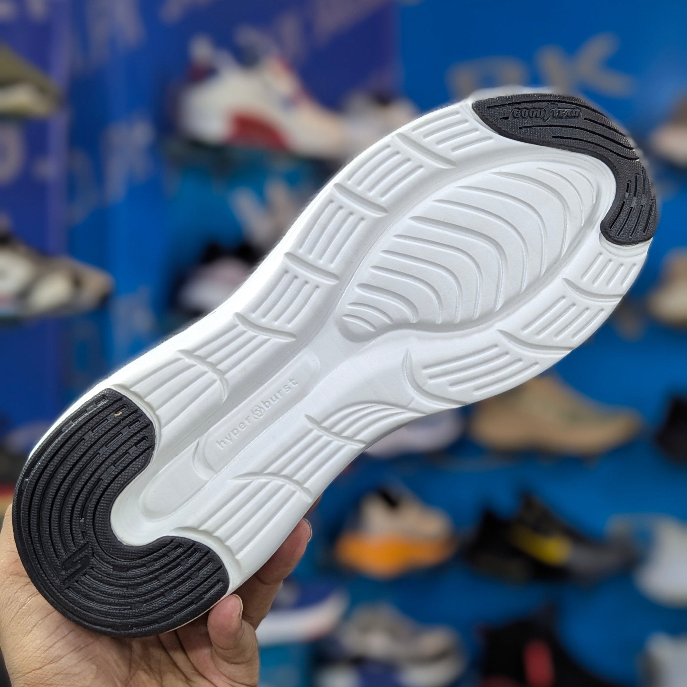 Skechers Slip-Ins: Max Cushioning Hyper Burst Black White