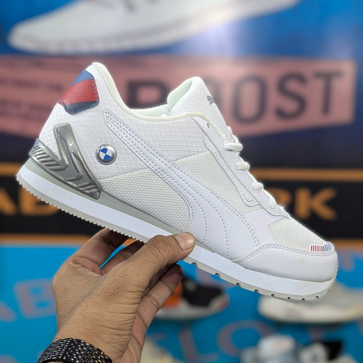 Puma Ferrari White Silver
