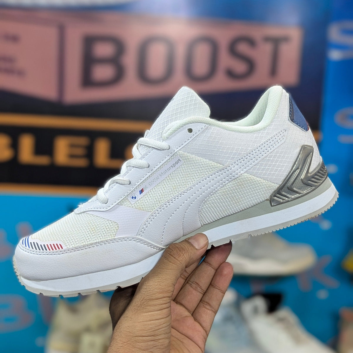 Puma Ferrari White Silver