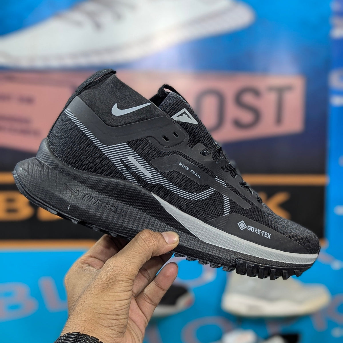 Nke Pegasus Trail 4 Gore-Tex Black/Wolf Grey (Dot Perfect)