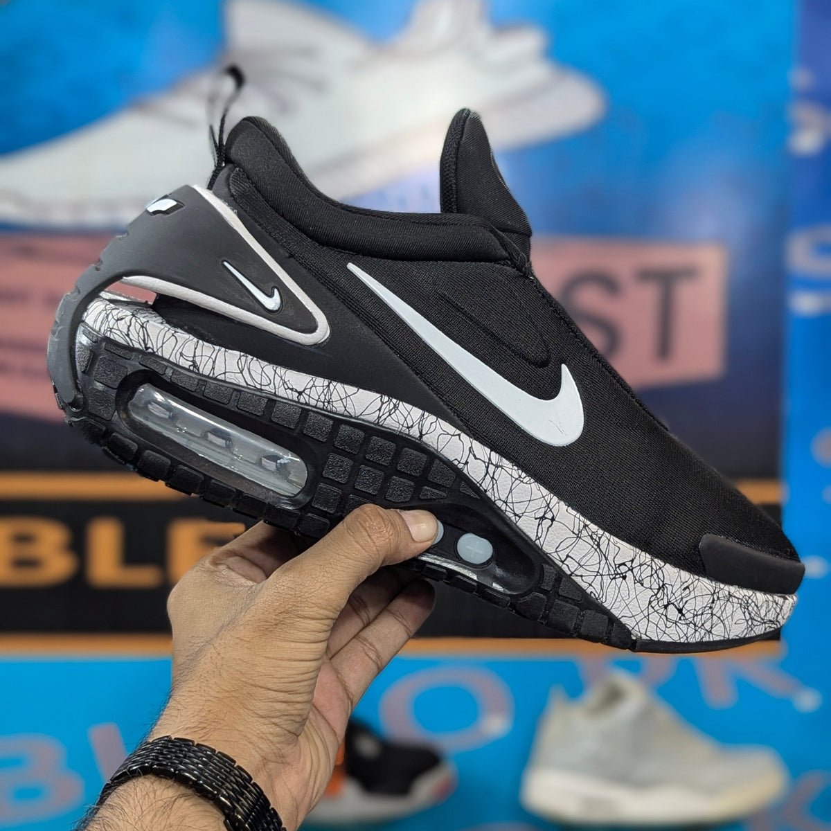 Nike Adabt Auto Max Black White Premium Quality(Dot PErfect)