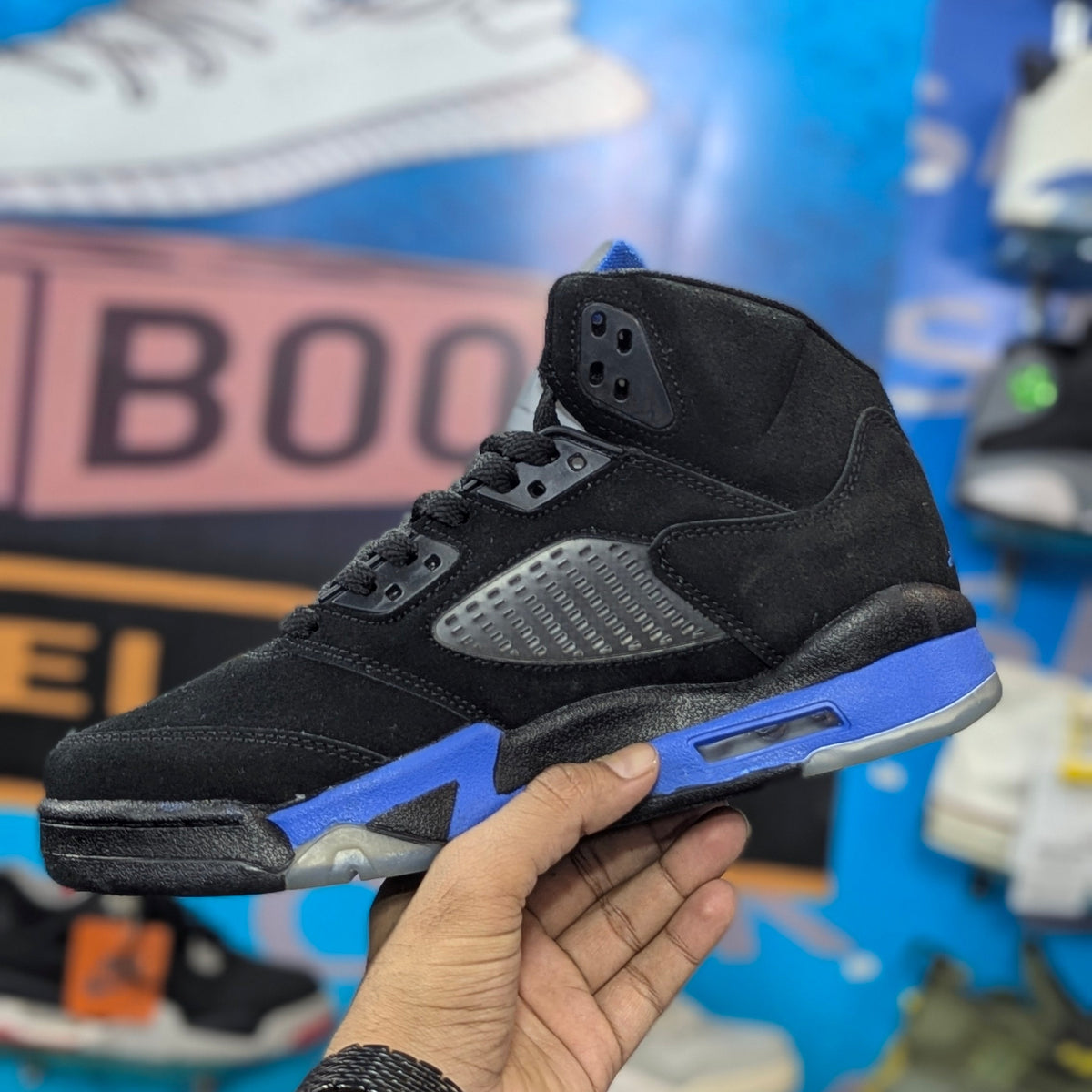 Jordan 5 Wings Retro Race Bluei Shade(Dot Perfect)
