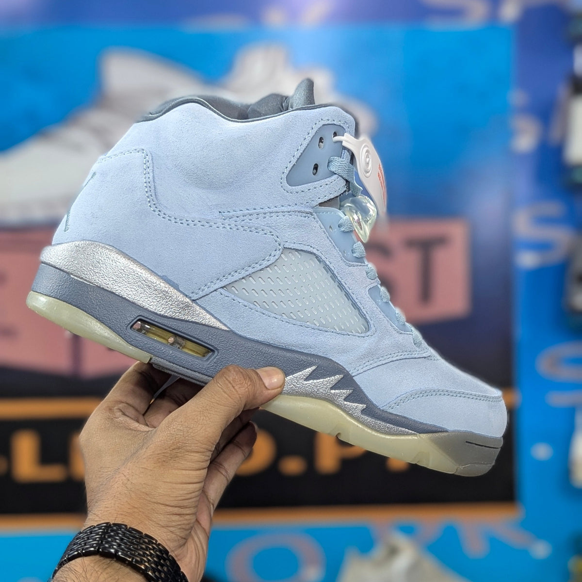 Nike Air Jordan 5 Retro Blue Bird (Dot Perfect)