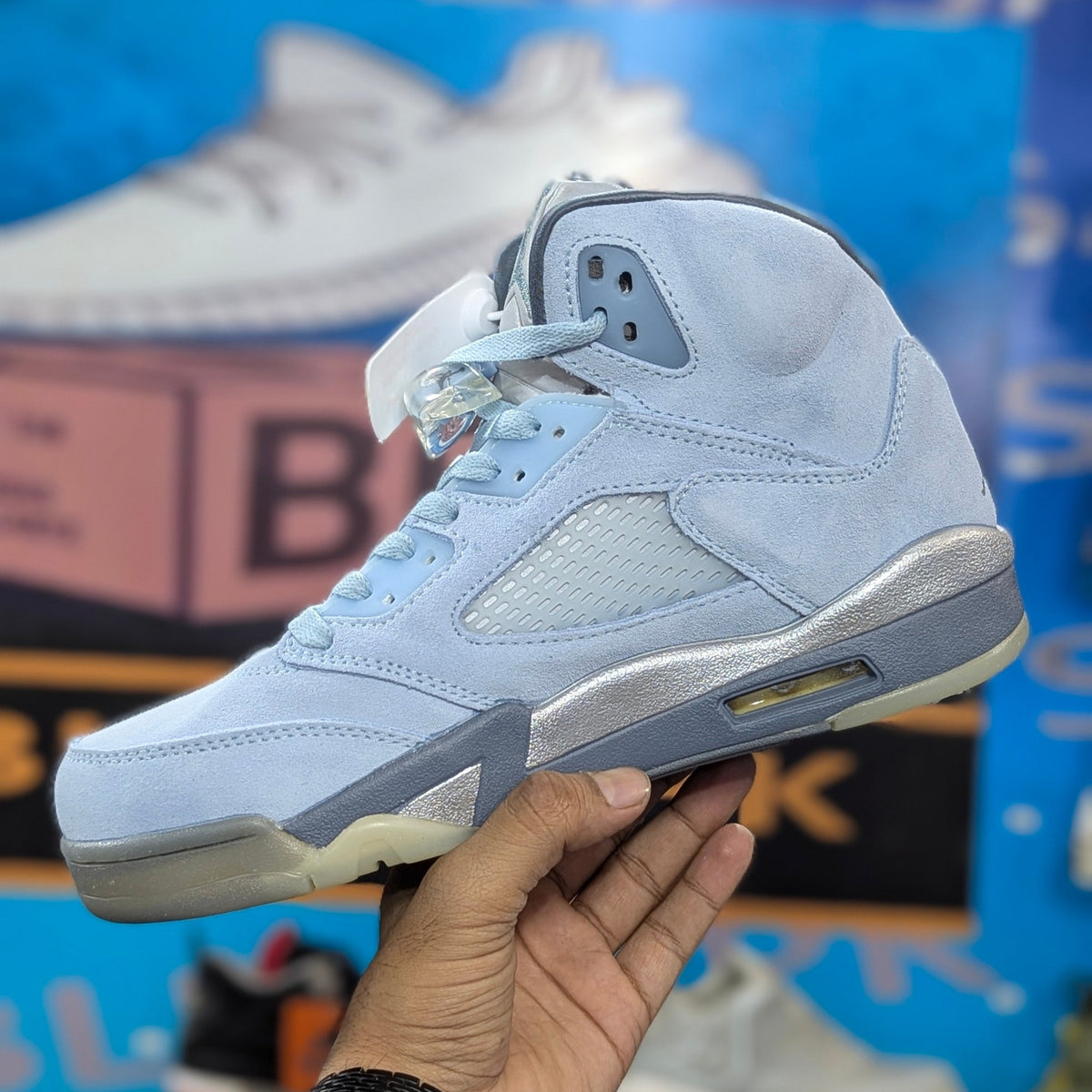 Nike Air Jordan 5 Retro Blue Bird (Dot Perfect)