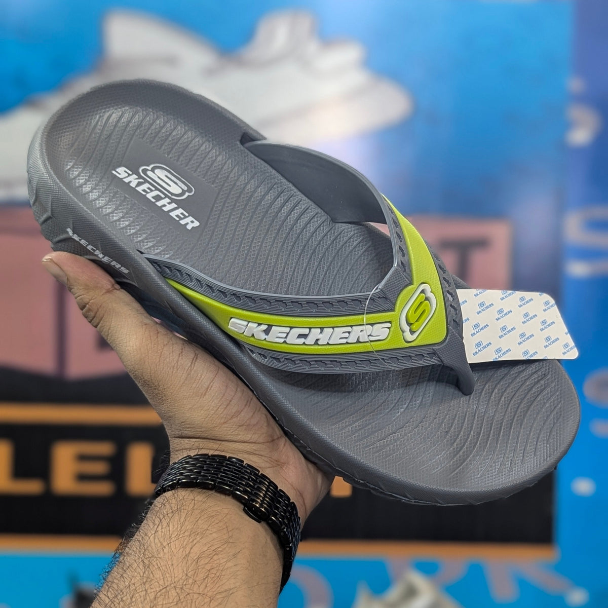 Skechers Slippers Grey ORange