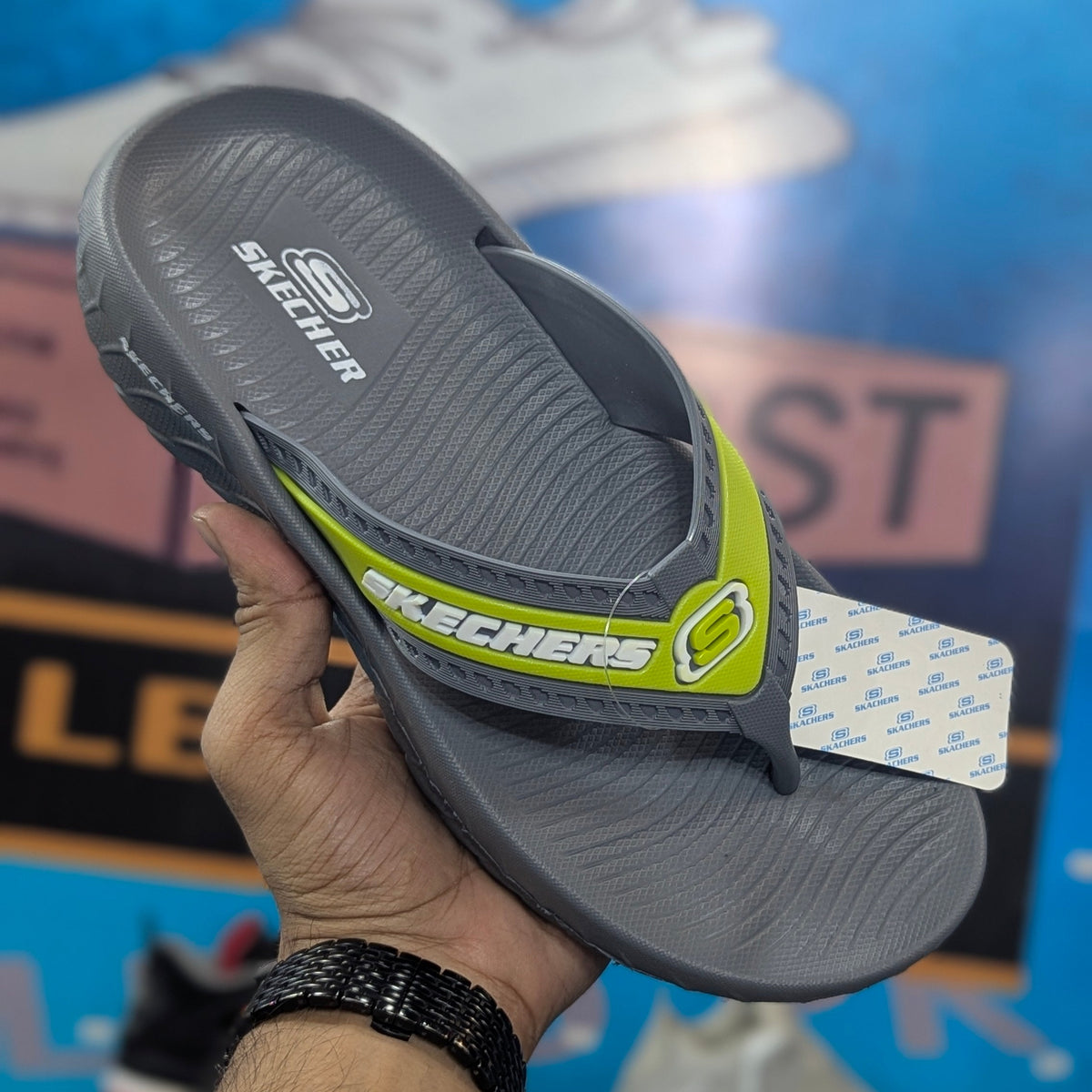 Skechers Slippers Grey ORange