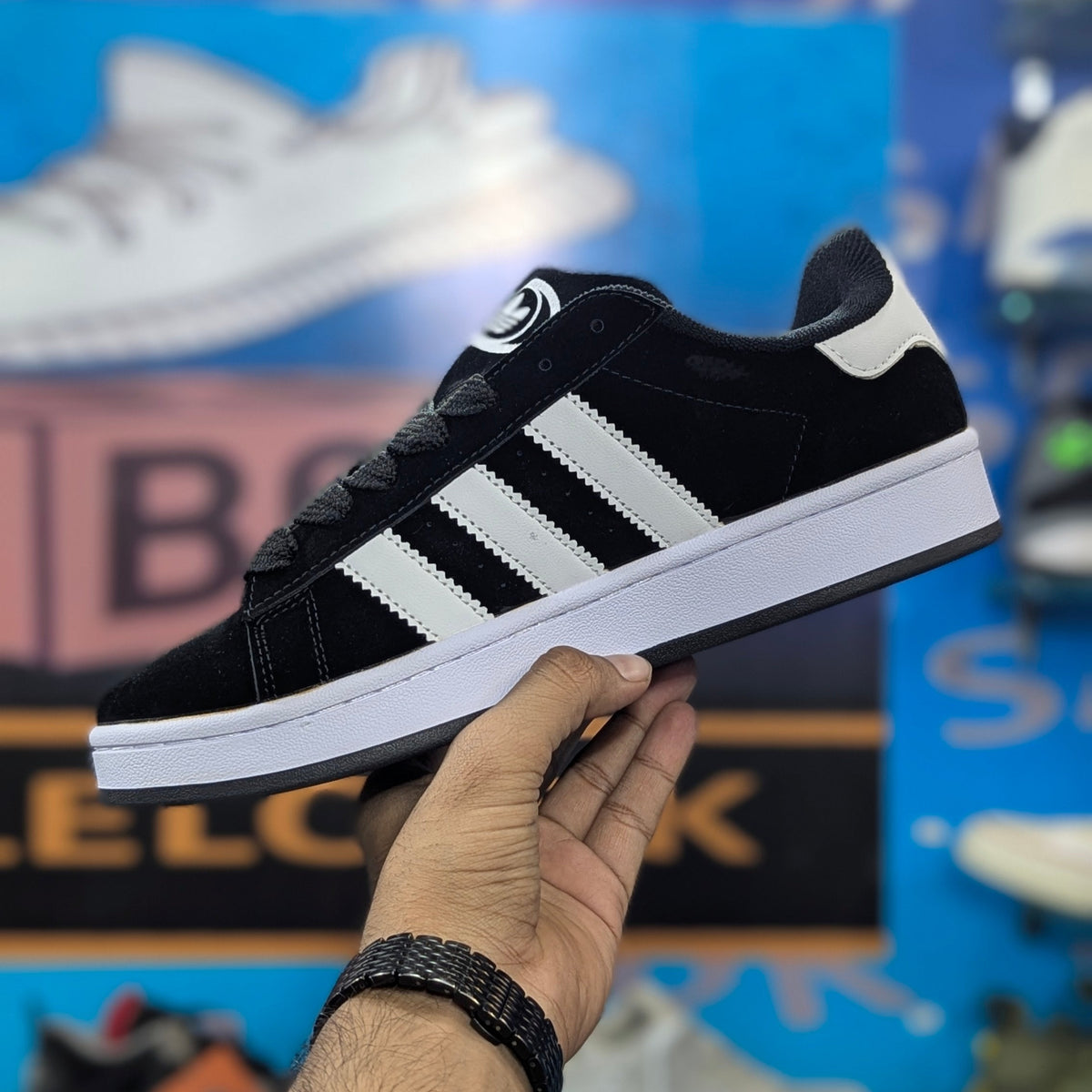 Adidas Campus Black/White Premium Quality (Dot PErfect)
