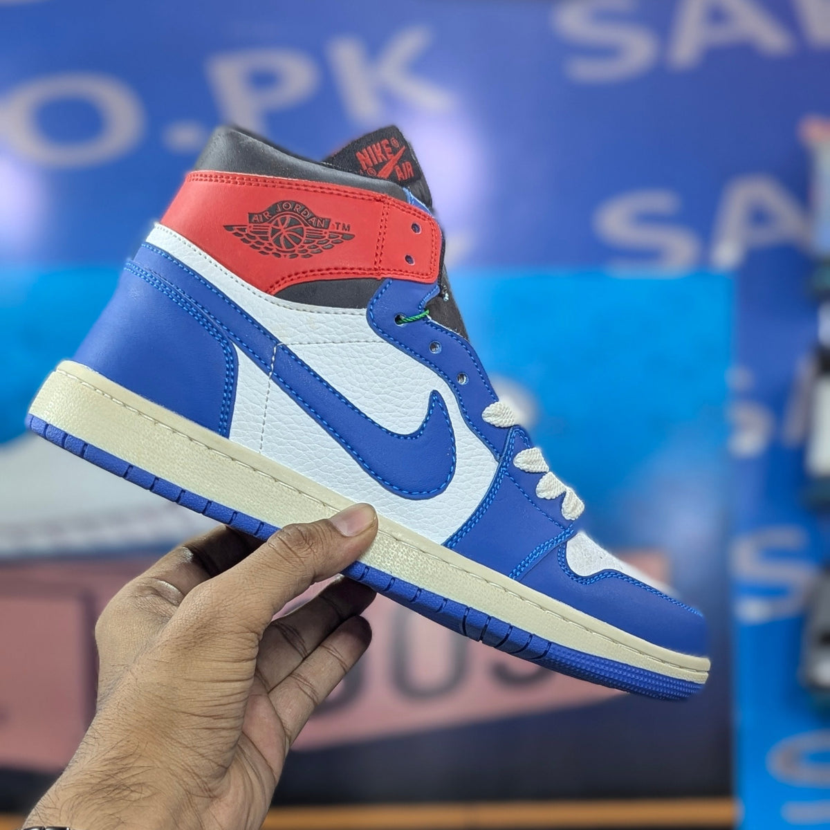 Nike Jordan 1 Blue Red White High top