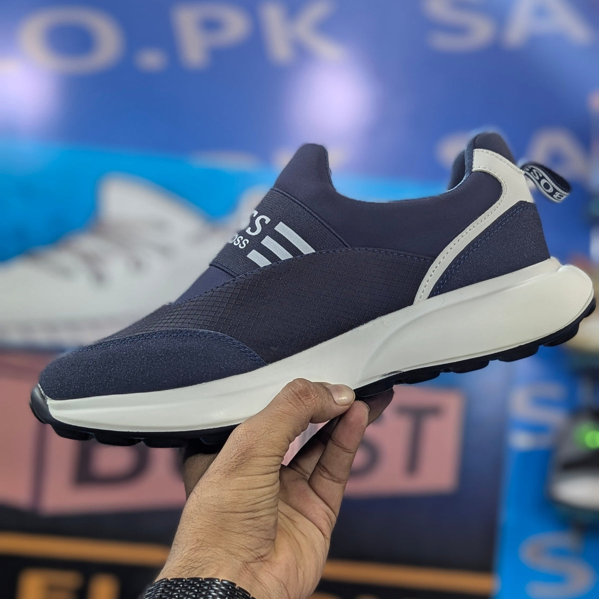 Hugo Boss Sneakers Blue Fashion Sneakers Premium Quality