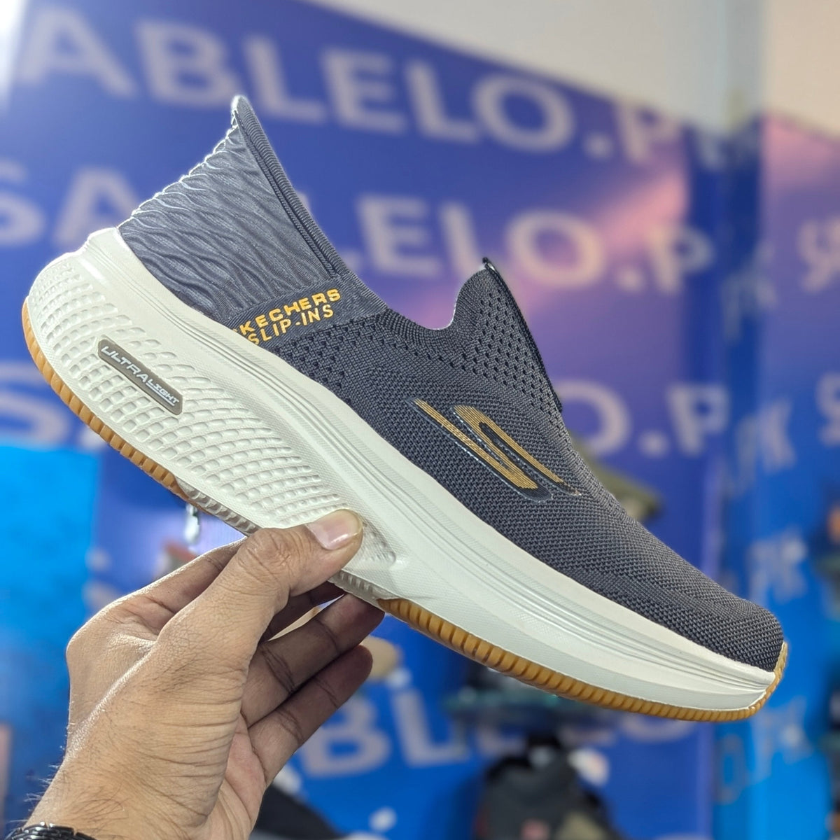 SKECHERS ULTRALIGHT Grey premium quality (Dot perfect)