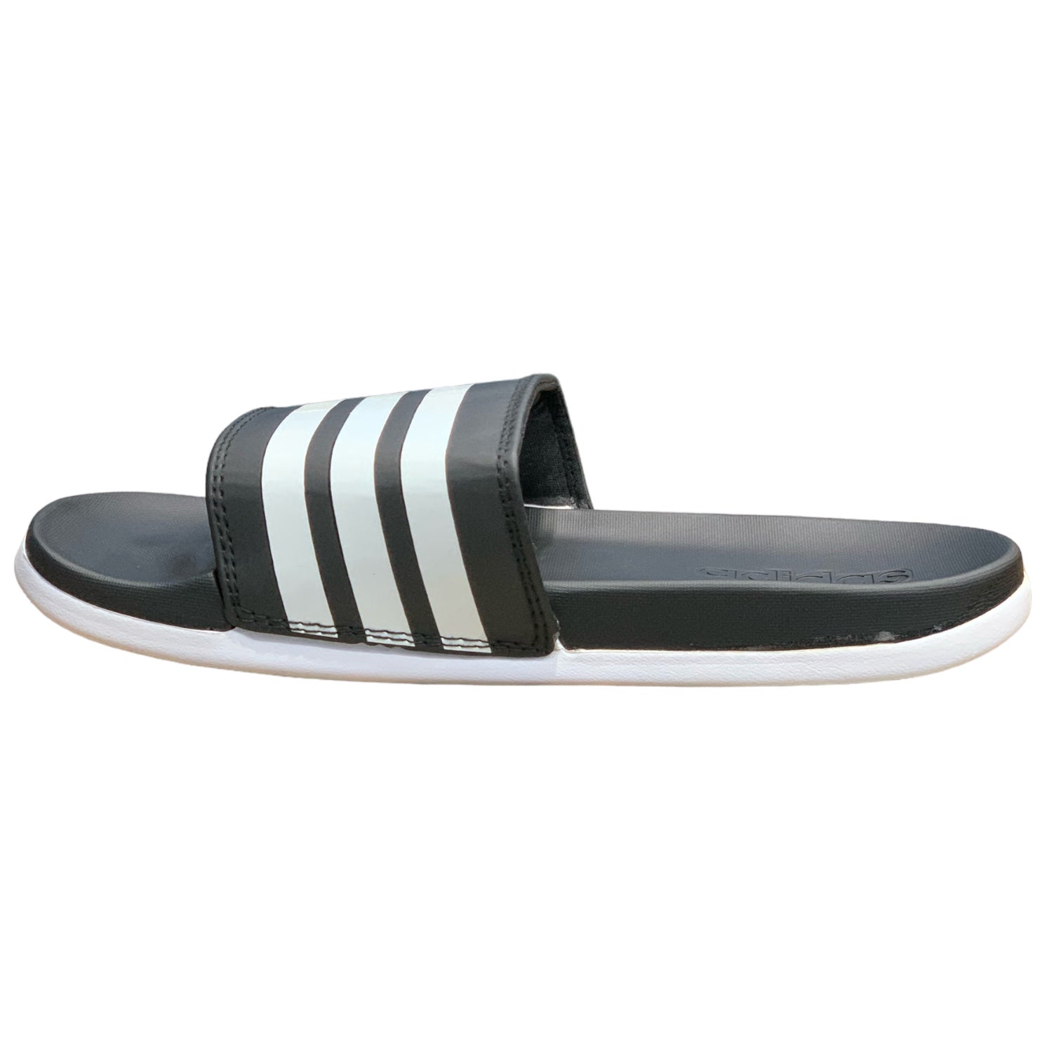 Adidas Slides Black White Premium Quality(Dot Perfect)