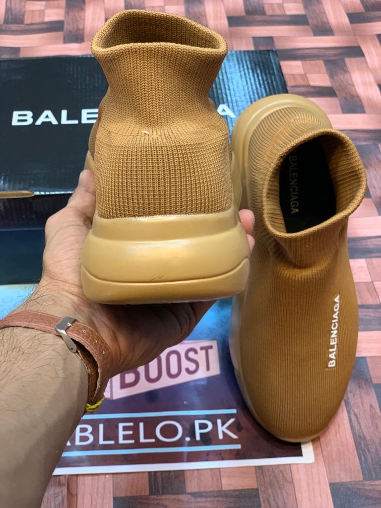 Balenciaga Sock Khaki - Premium Shoes from Sablelo.pk - Just Rs.5499! Shop now at Sablelo.pk