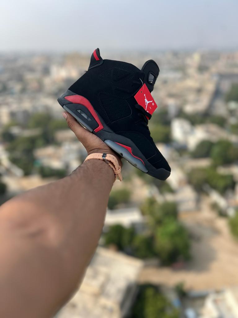Nk Jordn 6 Black Red