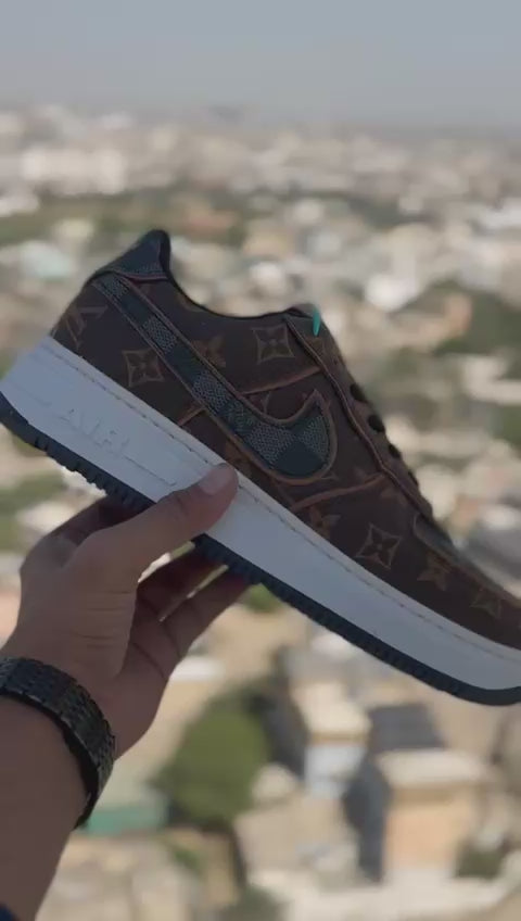 Nike AirForce LV Edition Brown Coffee Premium Quality (Dot Perfect)