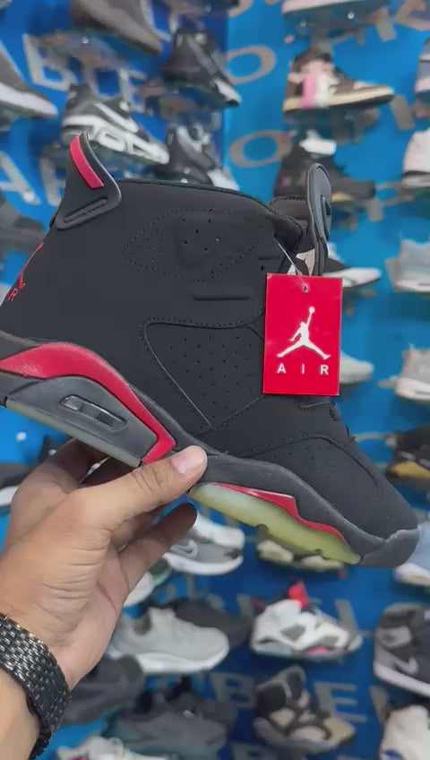 Nk Jordn 6 Black Red
