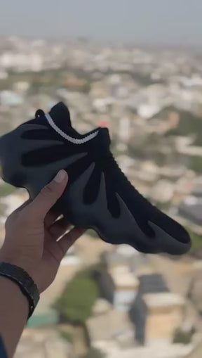 Adidas Yeezy 450 Triple Black Lace Free