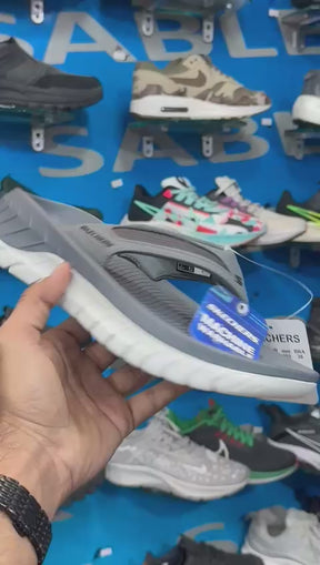 Skechers relax fit Flip Flop Grey Premium Quality (Dot perfect)