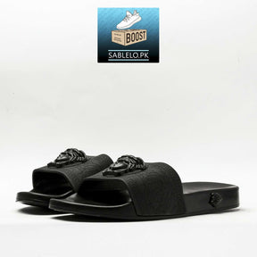 Versace Slippers Triple Black - Premium Shoes from perfectshop - Just Rs.2499! Shop now at Sablelo.pk