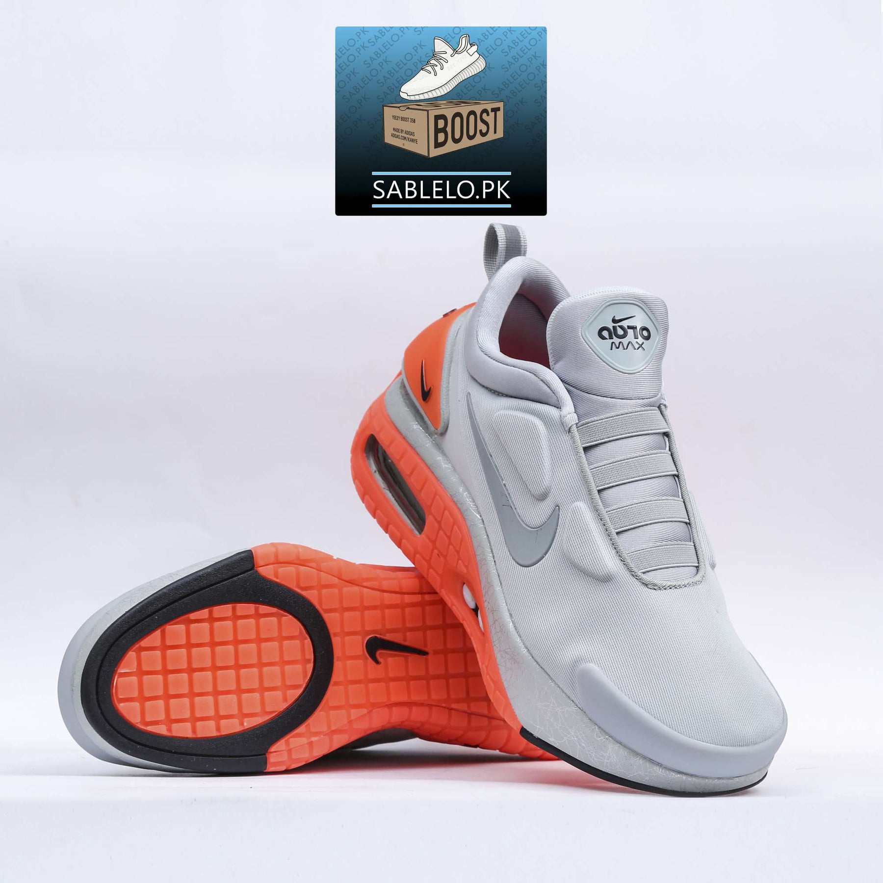 Nike Adobt Auto Max Light Gray orange - Premium Shoes from perfectshop - Just Rs.8999! Shop now at Sablelo.pk