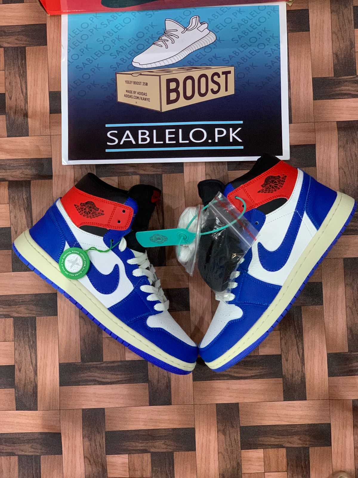 Nike Jordan 1 Blue Red White High top - Premium shoes from perfectshop - Just Rs.5999! Shop now at Sablelo.pk
