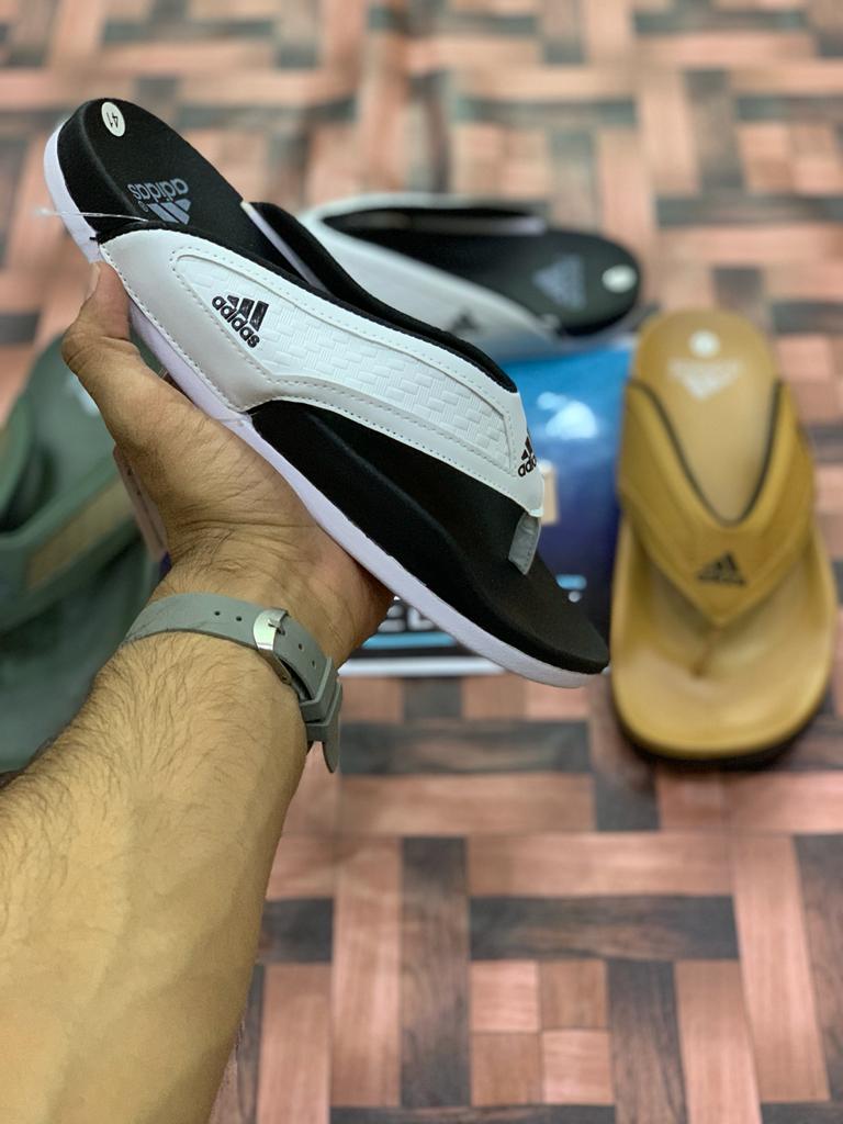 Adidas Flip Flops White Black White - Premium shoes from perfectshop - Just Rs.2499! Shop now at Sablelo.pk