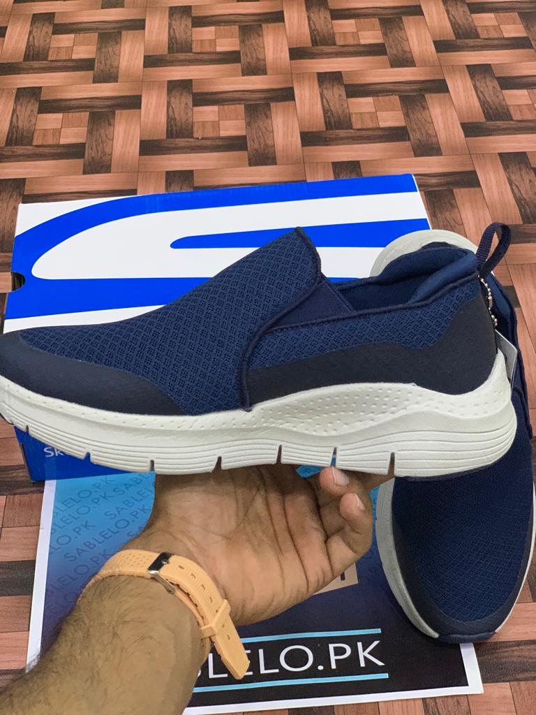 Archfit Skatchers Navy Blue - Premium Shoes from perfectshop - Just Rs.4999! Shop now at Sablelo.pk
