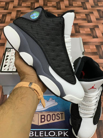 Jordan 13 White Black Gray Dot Perfect Best Price In Pakistan