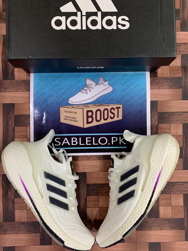 Ultraboost 2021 White purple - Premium Shoes from perfectshop - Just Rs.5999! Shop now at Sablelo.pk