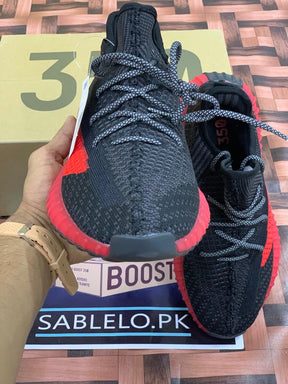Adidas Yeezy 350 Red Black - Premium Shoes from perfectshop - Just Rs.4999! Shop now at Sablelo.pk