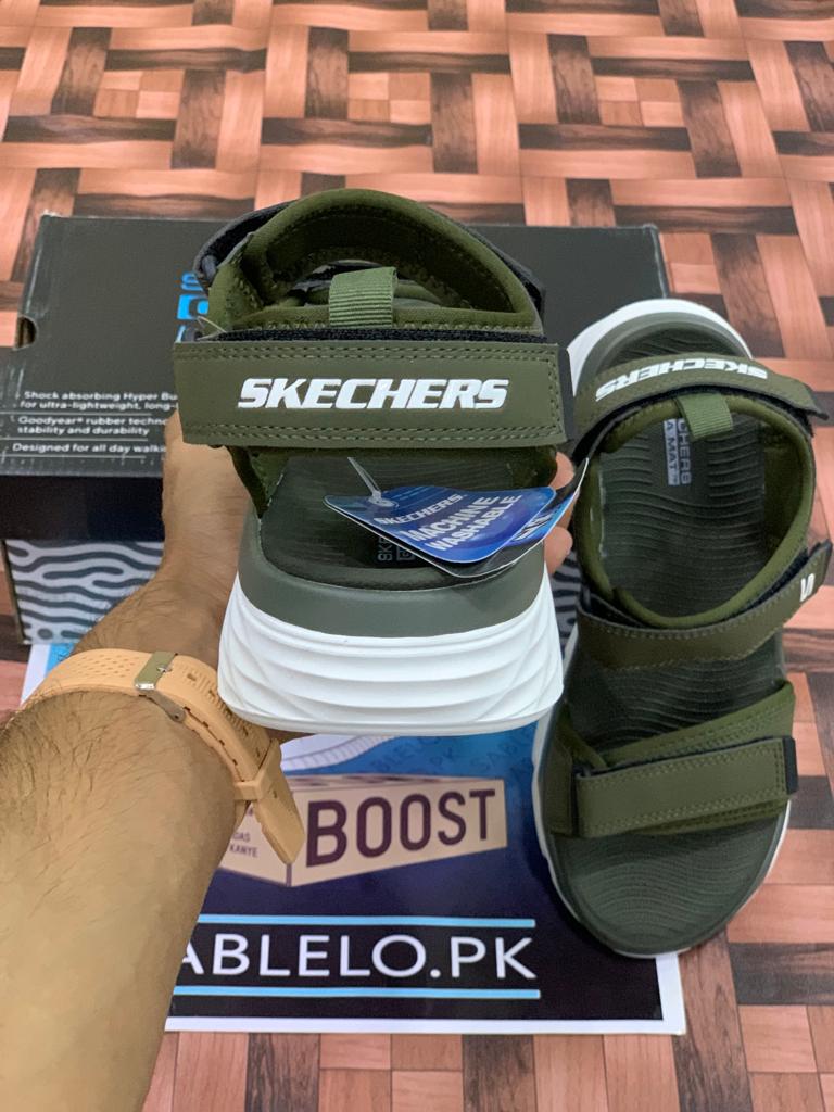 Sketchers Sandals Dark Brown White - Premium Shoes from perfectshop - Just Rs.6499! Shop now at Sablelo.pk