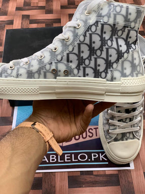 Dior High Top Converse - Premium Shoes from Sablelo.pk - Just Rs.9999! Shop now at Sablelo.pk
