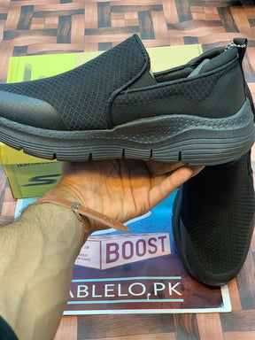 ArchFit Skechers Triple Black Premium Quality(Dot Perfect) - Premium Shoes from Sablelo.pk - Just Rs.6499! Shop now at Sablelo.pk