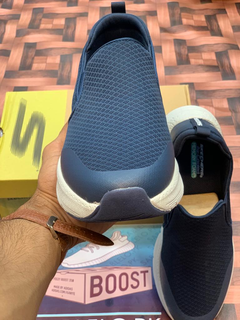 ArchFit Skechers Navy Blue Premium Quality(Dot Perfect) - Premium Shoes from Sablelo.pk - Just Rs.6499! Shop now at Sablelo.pk
