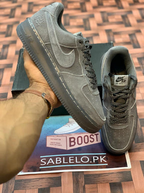AirForce Wolf Gray( SUEDE) Premium Quality (Dot Perfect) - Premium Shoes from Sablelo.pk - Just Rs.9999! Shop now at Sablelo.pk